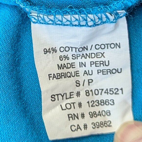 Theory Size Small Mock Turtleneck Top Cerulean - Picture 9 of 13